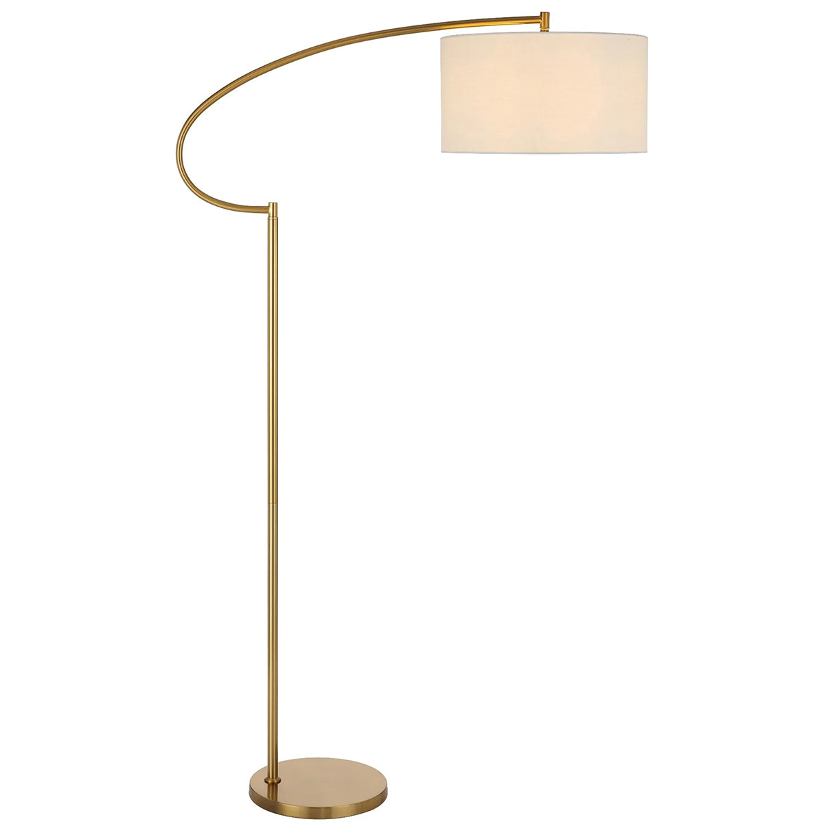 Laine Floor Lamp - Antique Gold with Ivory Shade