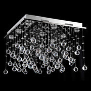 Lampada Esplodera 9 Light Chrome Premium Crystal Close To Ceiling Light
