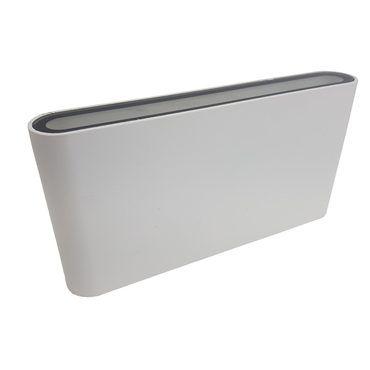 Lampada Valusso 12W LED Slimline Aluminium Up & Down Outdoor Wall Light-White