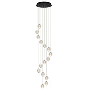 Langdon 15 Light LED Glass Cluster Pendant Light