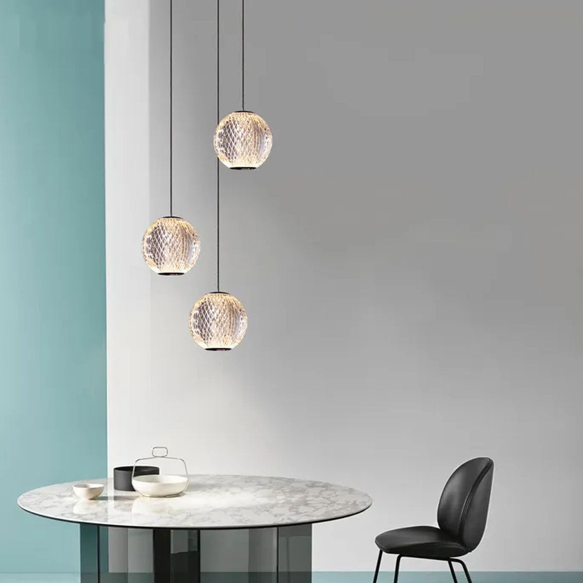 Langdon 3 Light LED Glass Cluster Pendant Light