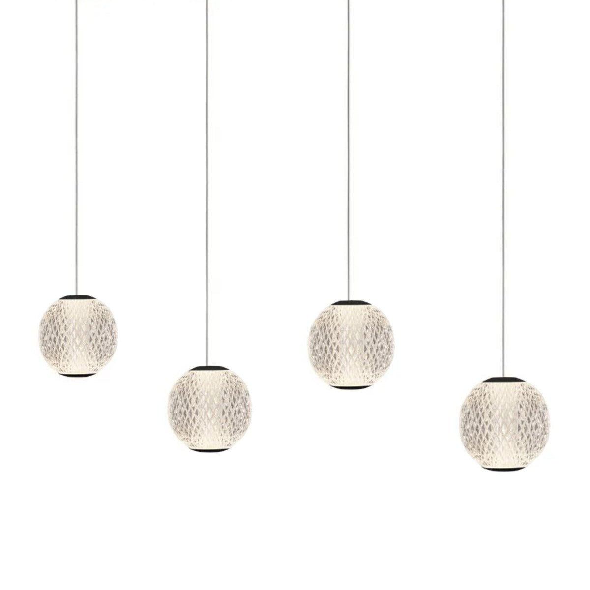 Langdon 4 Light LED Glass Bar Pendant Light