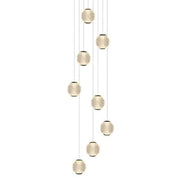 Langdon 8 Light LED Glass Cluster Pendant Light