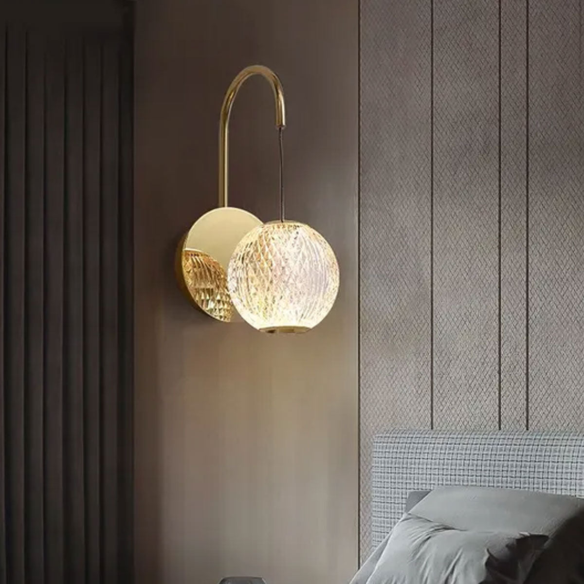 Langdon LED Glass Wall Light