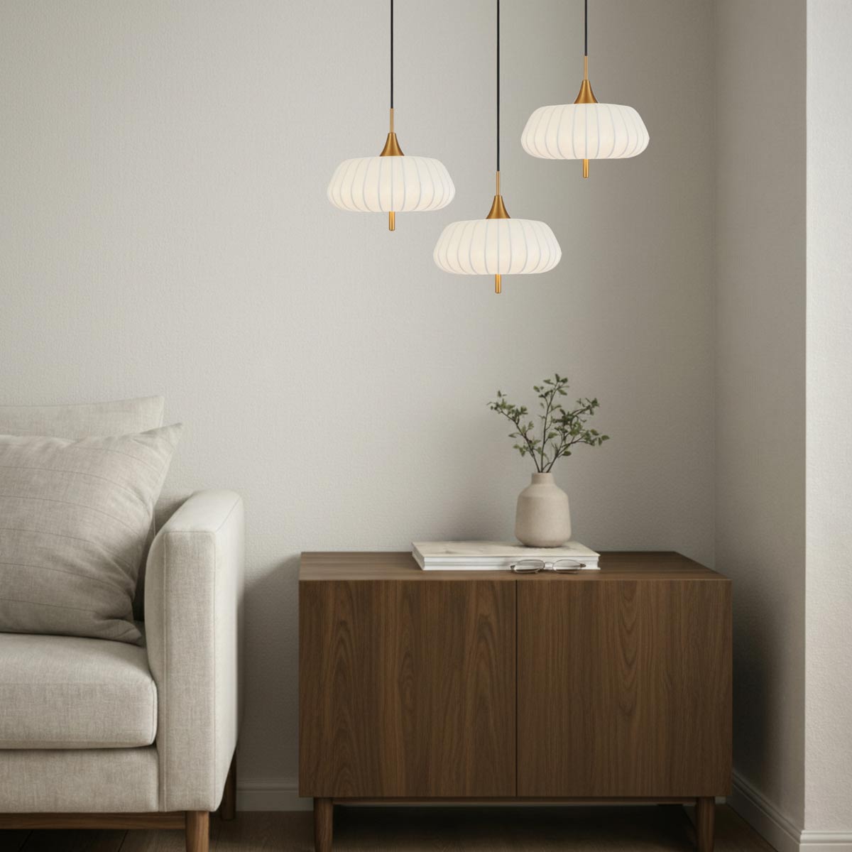 Lasian Lantern Pendant Light with Resin Shade