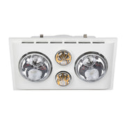 Lava Duo Bathroom 3-In-1 Heat Light Exhaust Fan - White