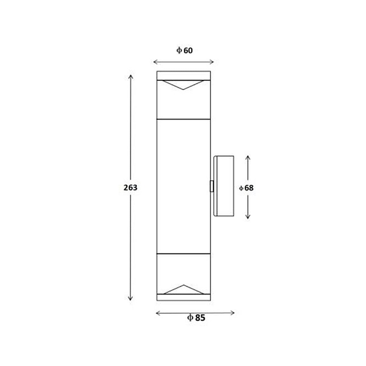 Lavino Outdoor Wall Light - Up & Down Design
