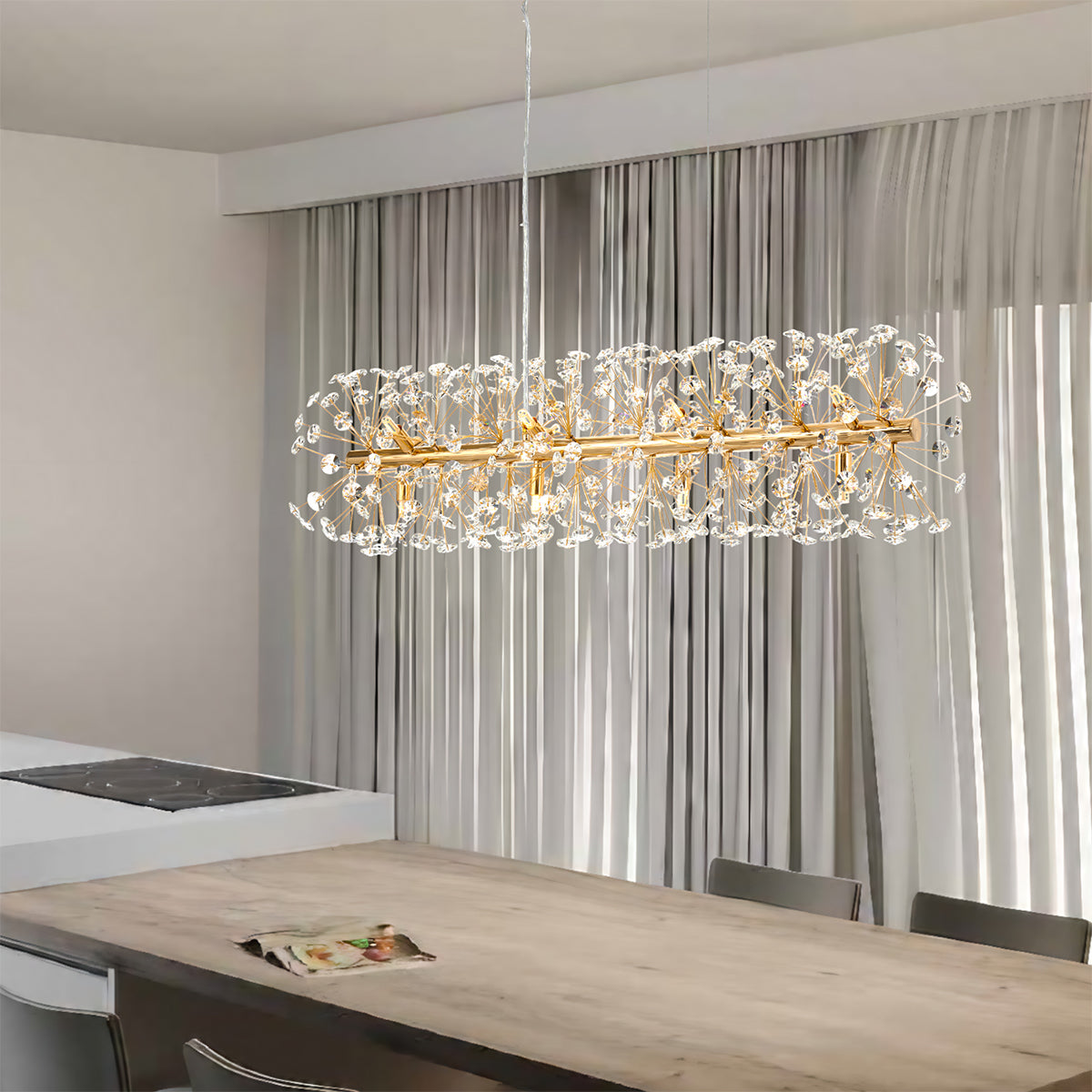 Lerida 12 Light Pendant Light with Modern Design