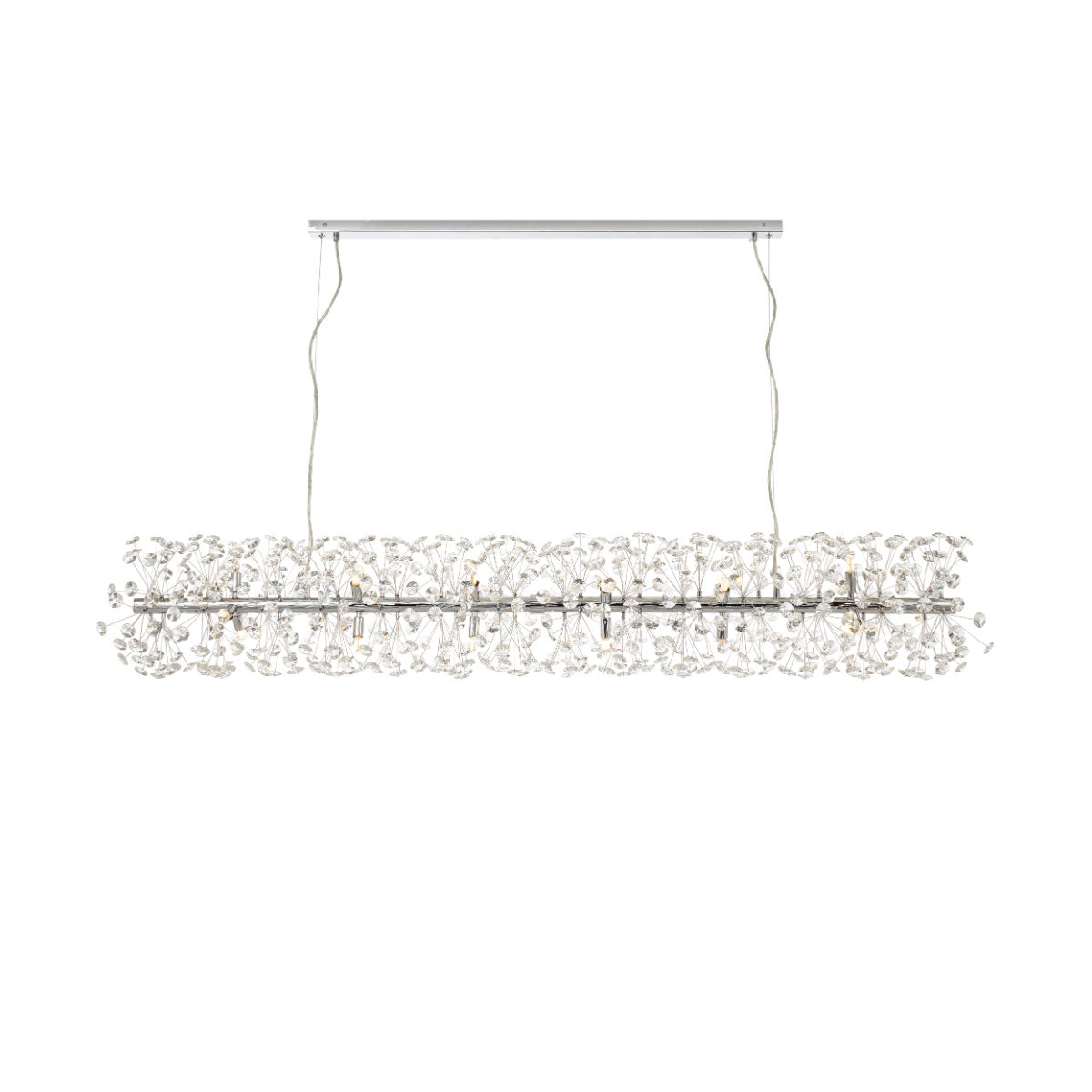 Lerida 18 Light Rectangular Crystal Pendant Light