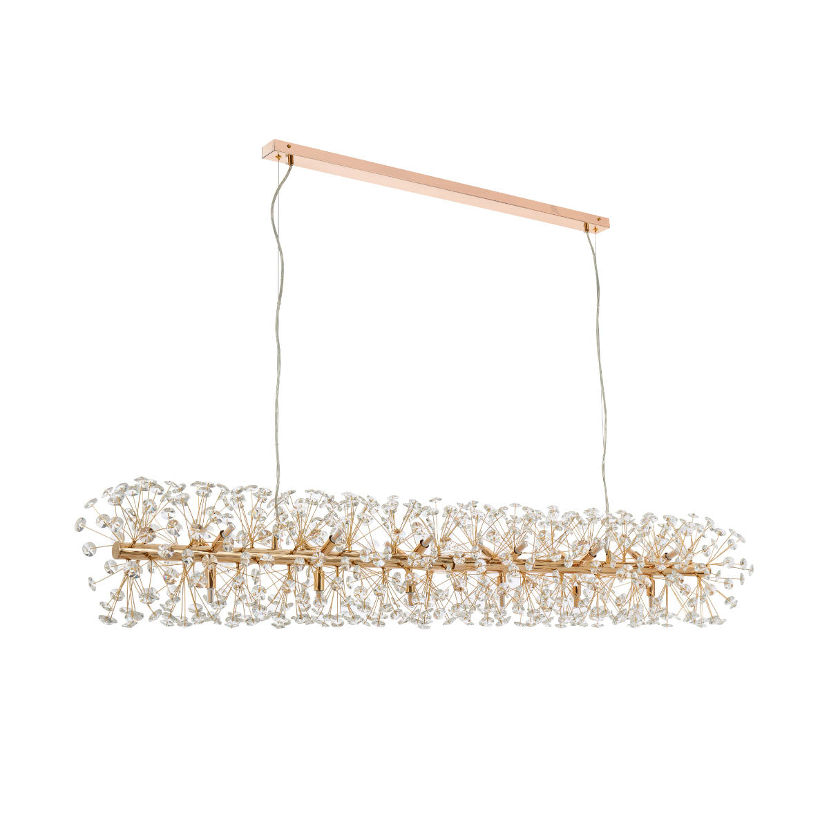Lerida 18 Light Rectangular Crystal Pendant Light