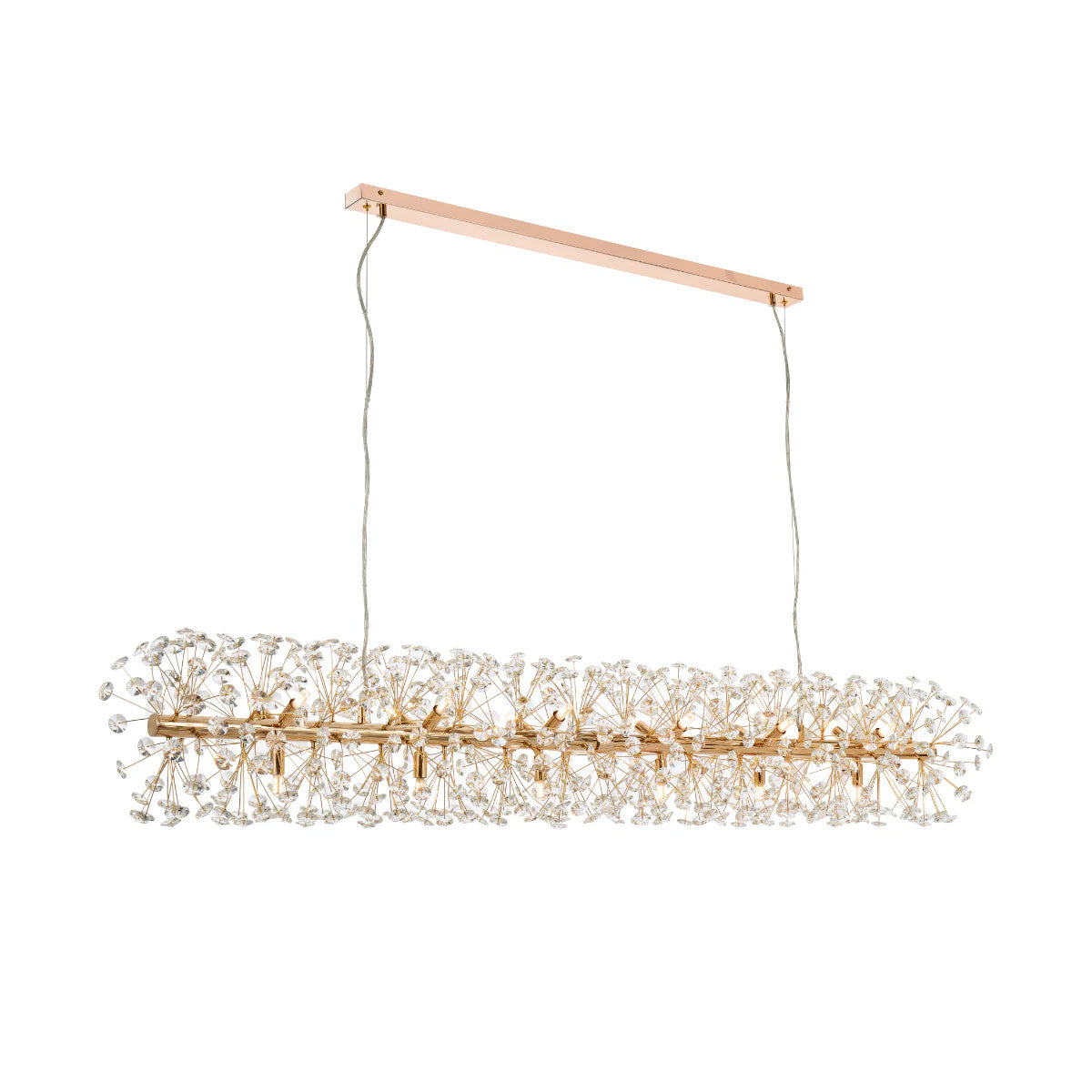 Lerida 18 Light Rectangular Crystal Pendant Light