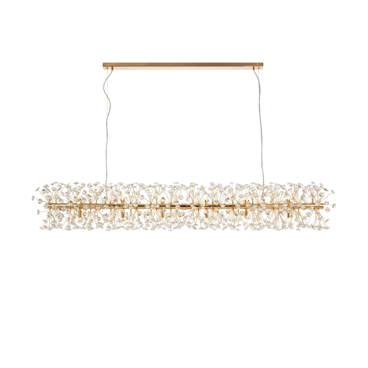 Lerida 18 Light Rectangular Crystal Pendant Light