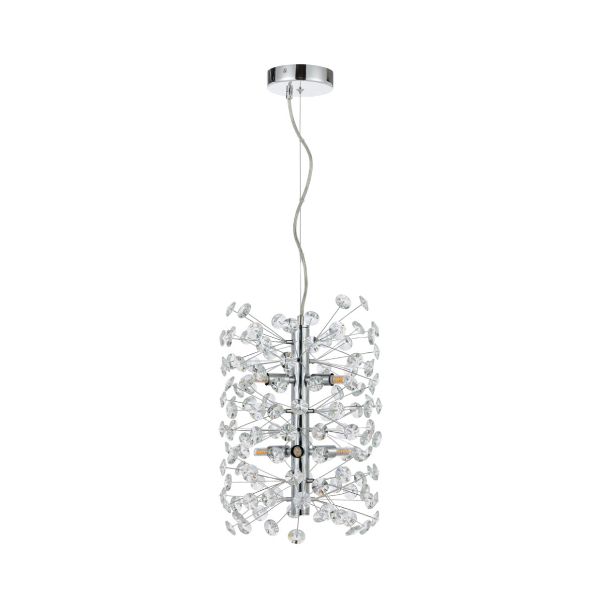 Lerida 16 Light Pendant Light €“ Striking Crystal & Iron