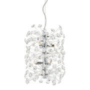 Lerida 6 Light Pendant Light - Striking Crystal & Iron