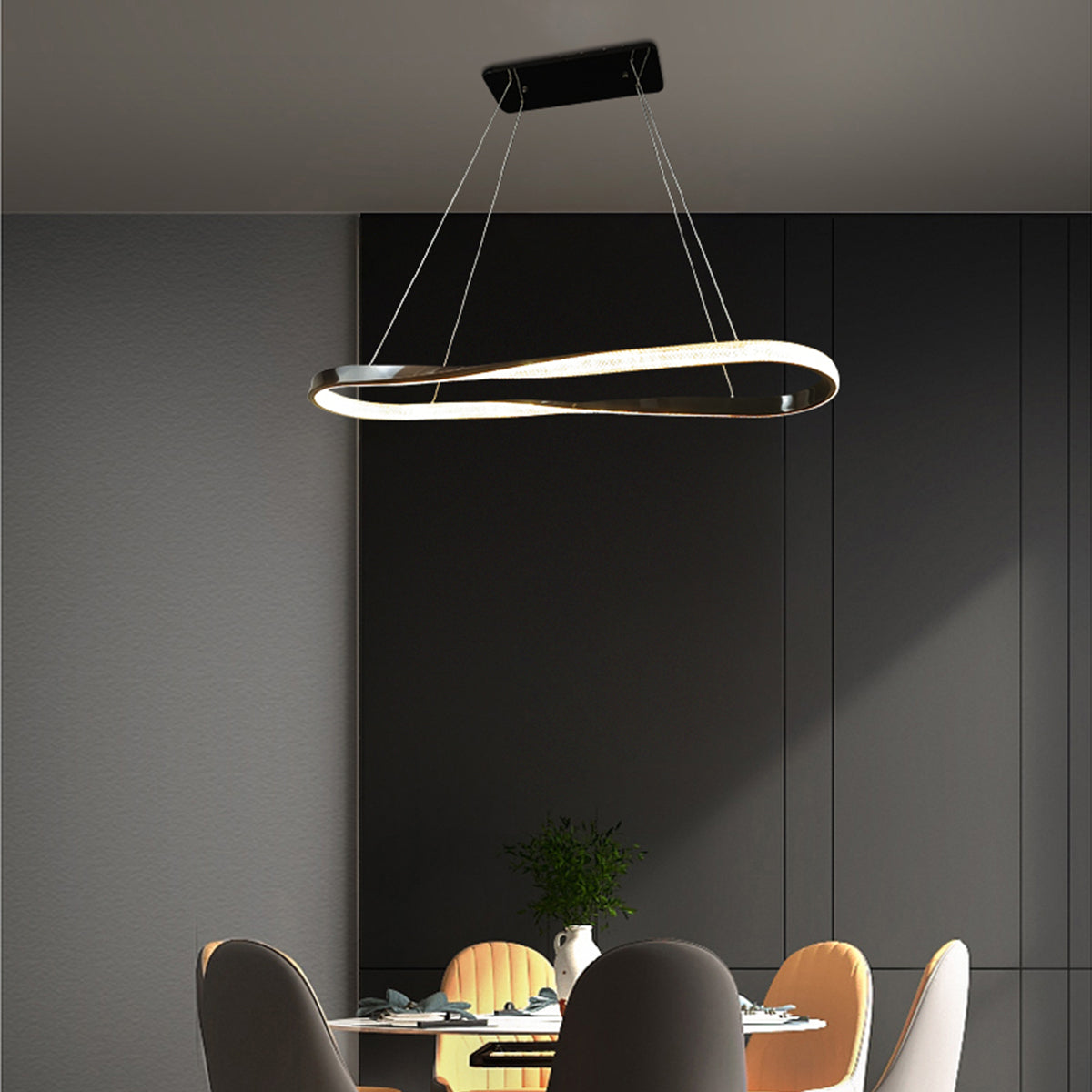 Saturno Oval Ring Pendant Light