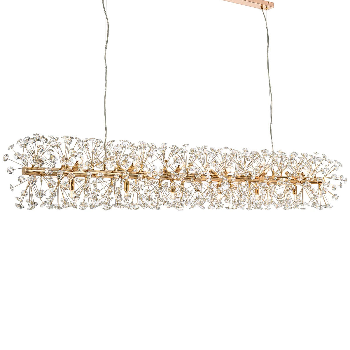 Lerida 18 Light Rectangular Crystal Pendant Light