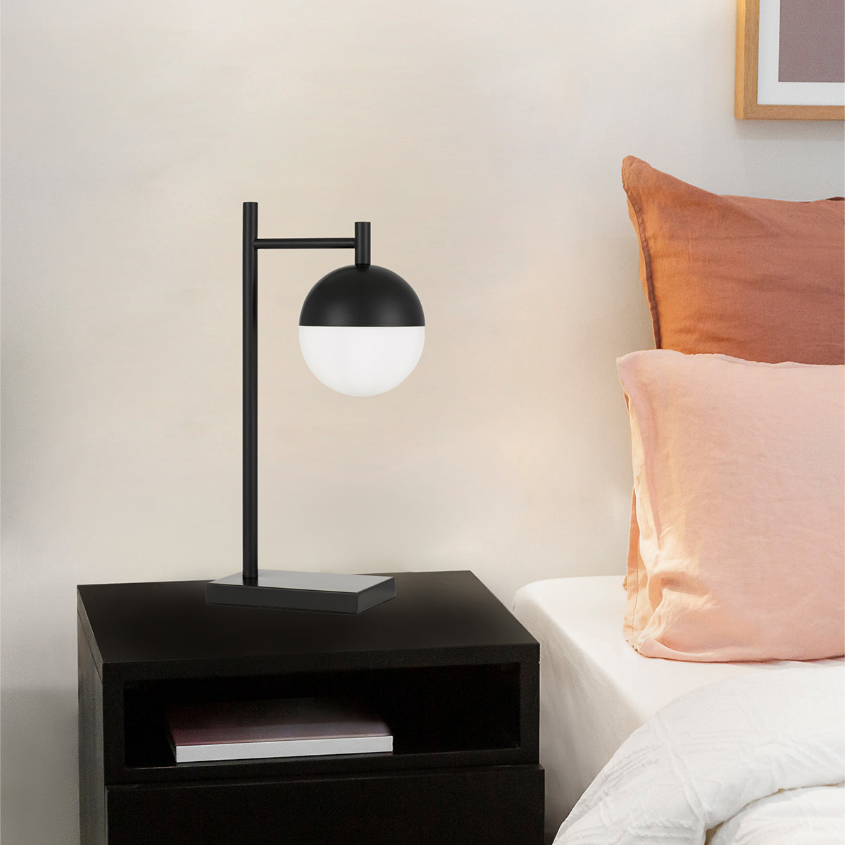 Basilo Table Lamp with Glass Dome Shade
