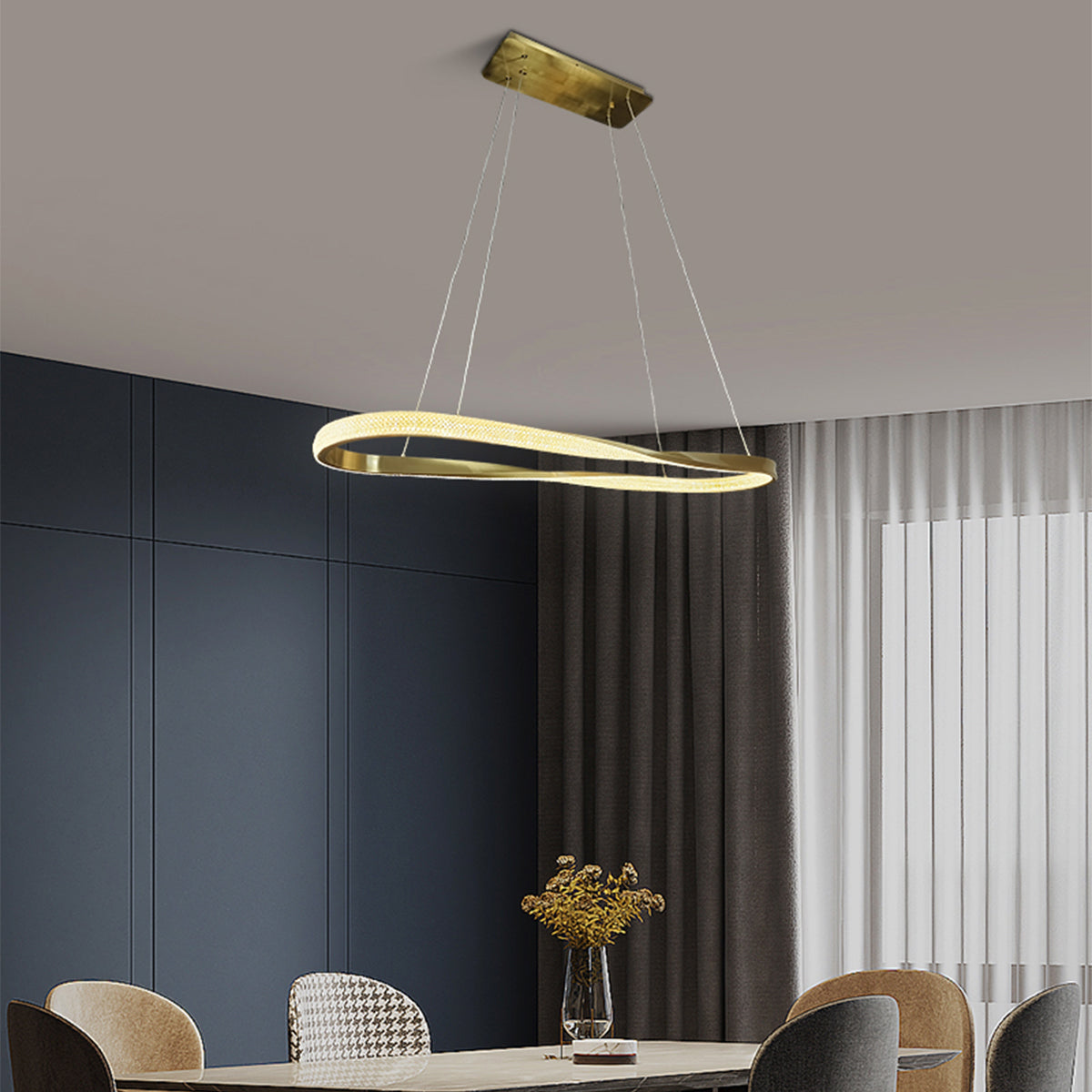 Saturno Oval Ring Pendant Light
