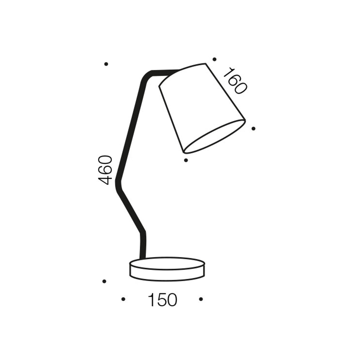 Jody Table Lamp with Adjustable Shade