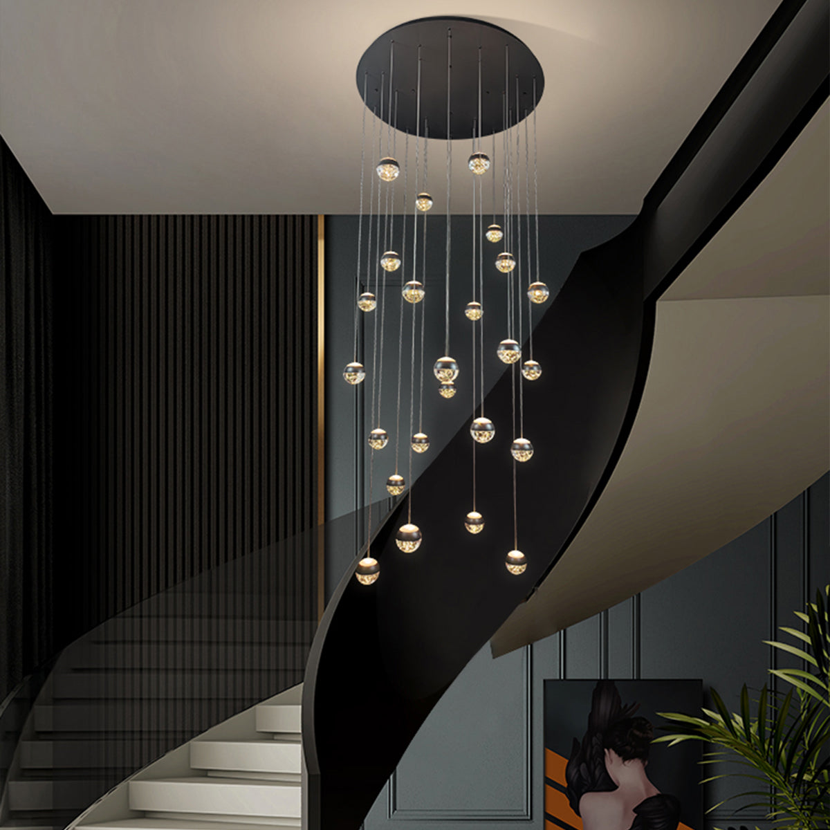 Messina 10 LED Cluster Ball Pendant Light