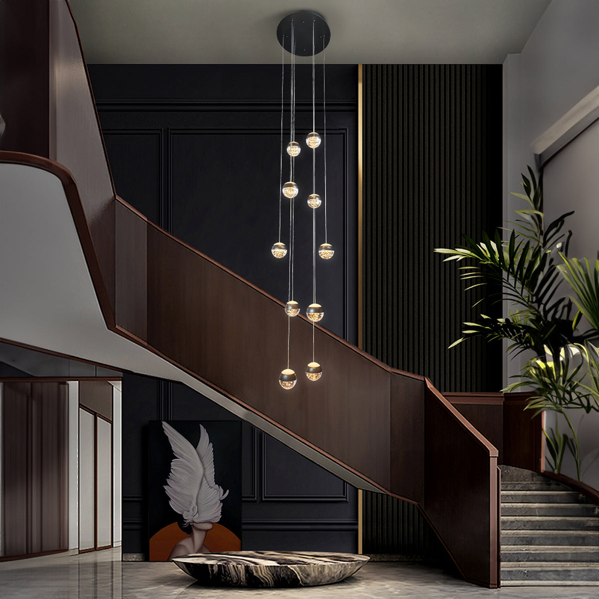 Messina 10 LED Cluster Ball Pendant Light