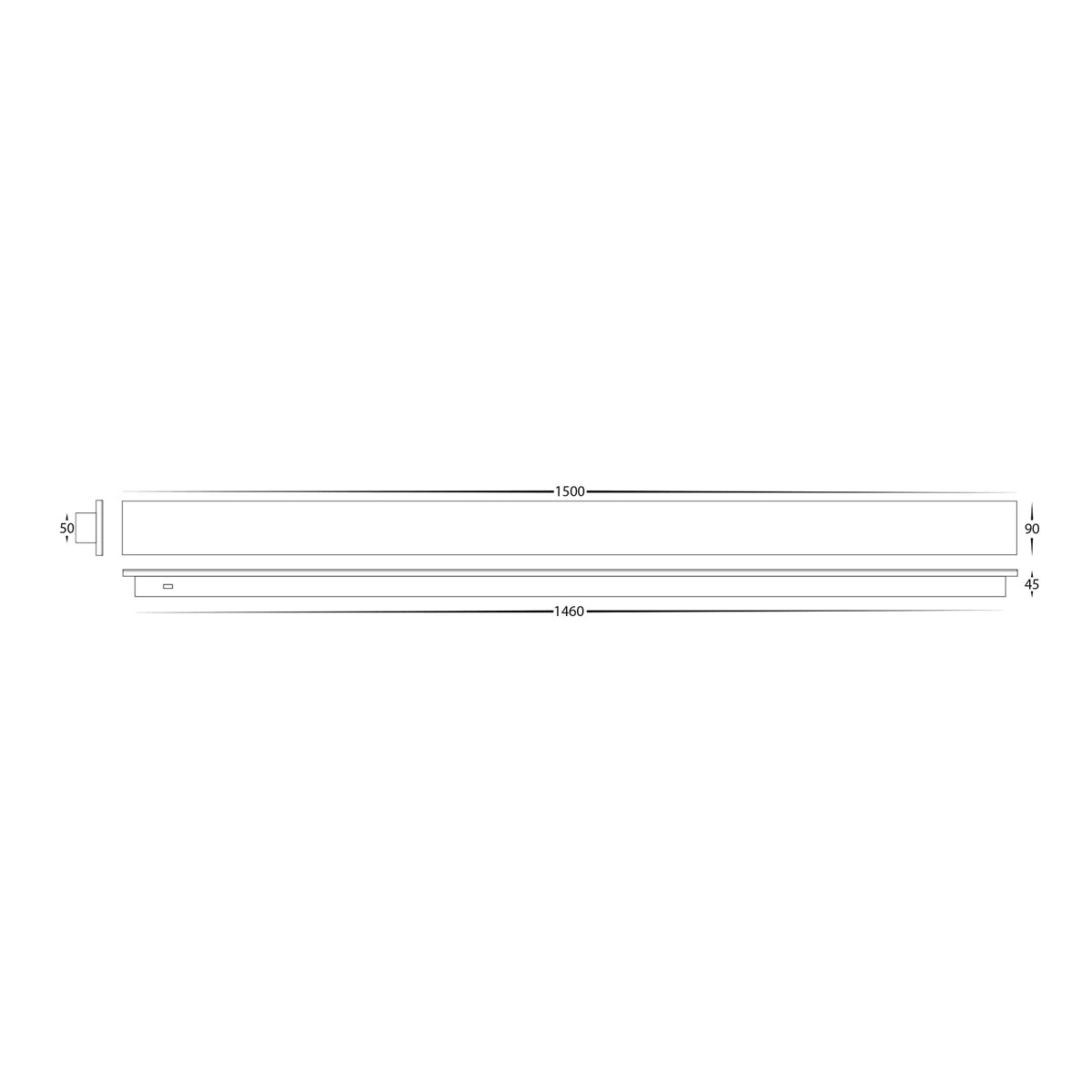 Barline Shadow Aluminium Wall Light