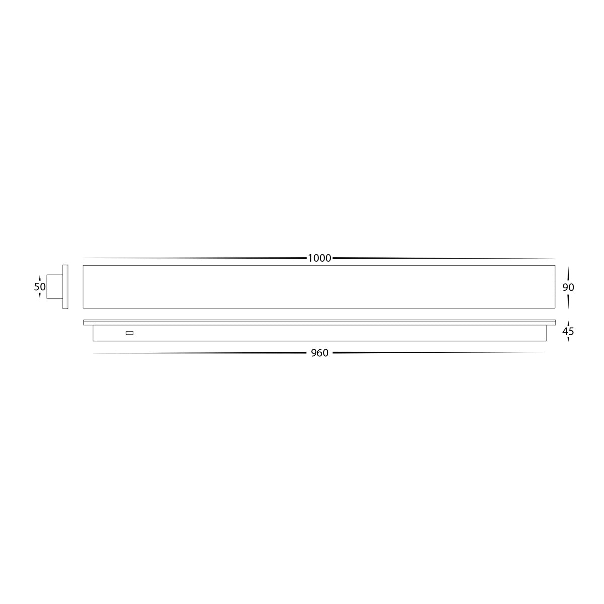 Barline Shadow Aluminium Wall Light