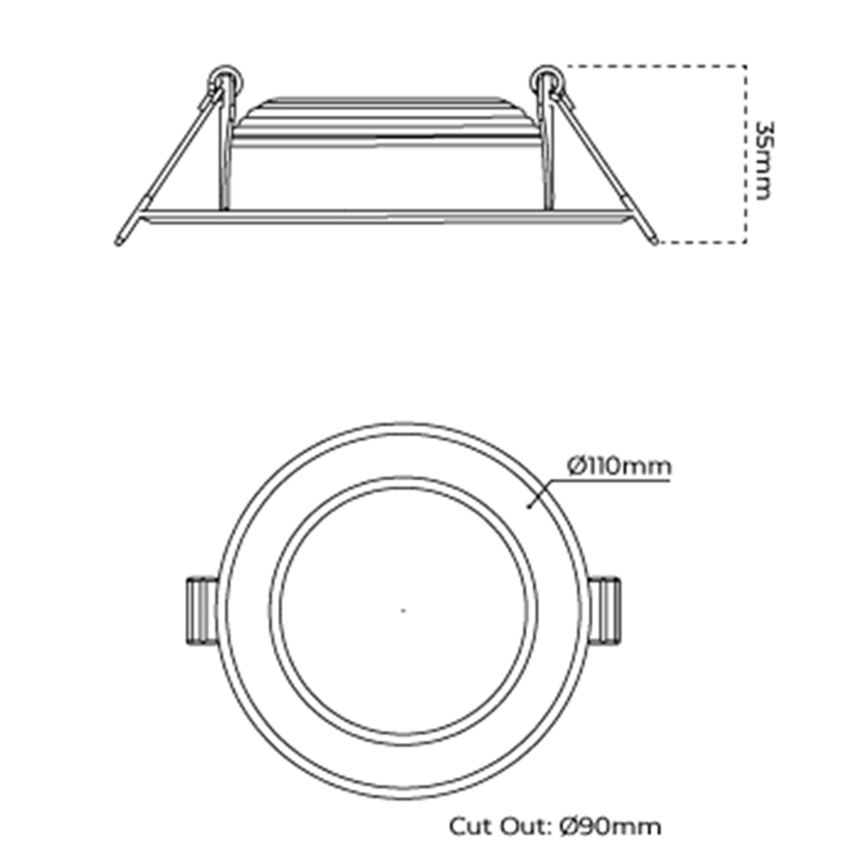 AT9034 Slimline LED Downlight