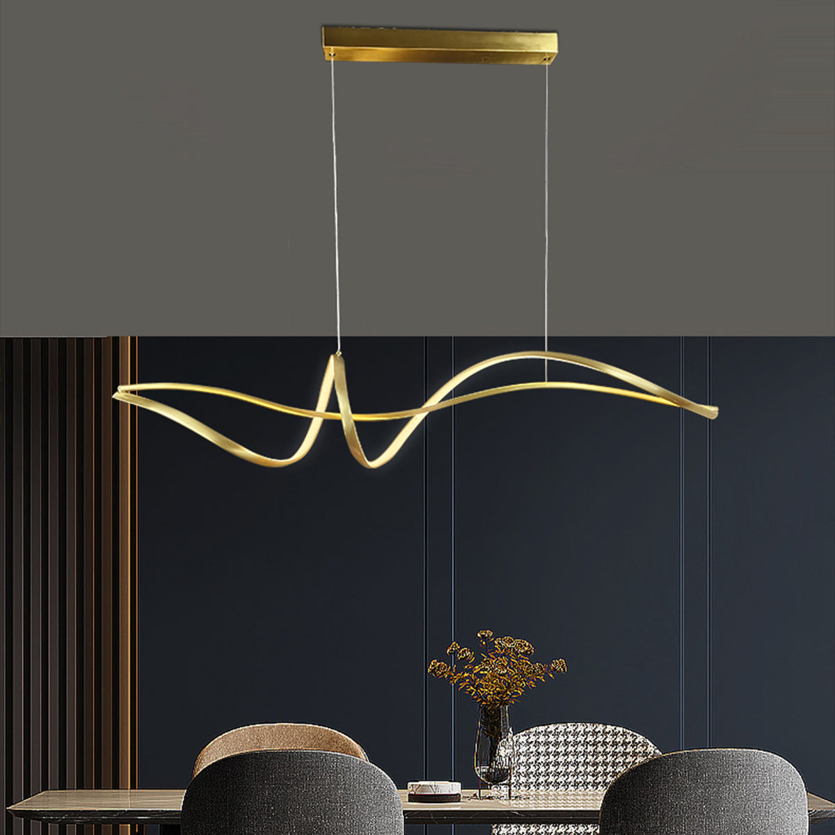 Bocchio Spiral Pendant Light 1200mm