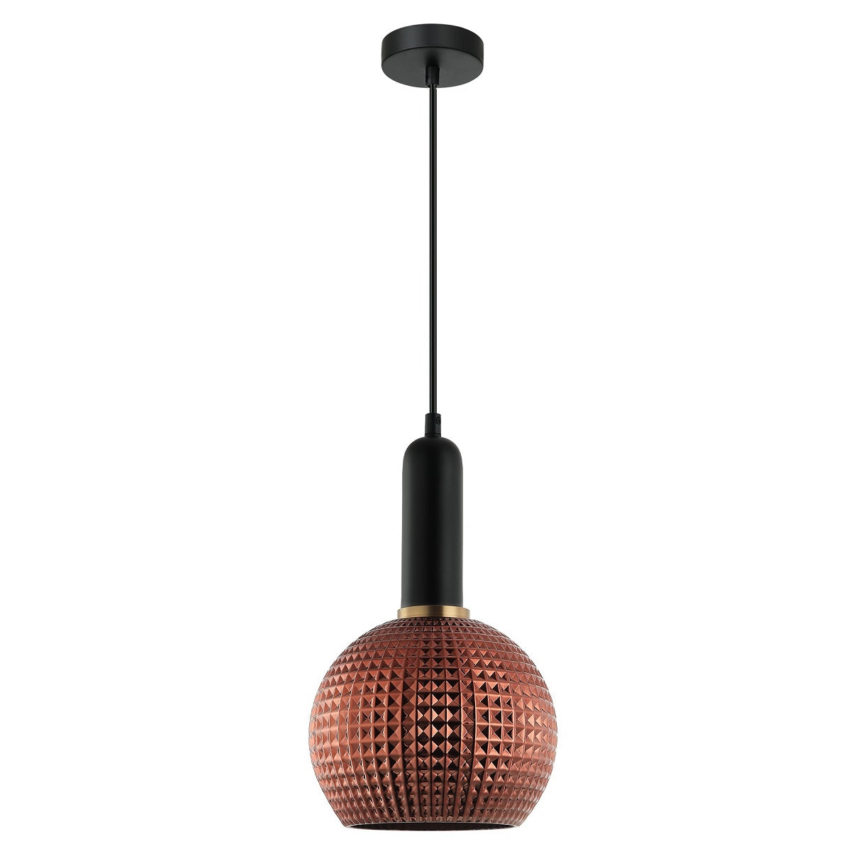 Pelota 1 Light Interior Wine Glass Segmented Glass Pendant Light