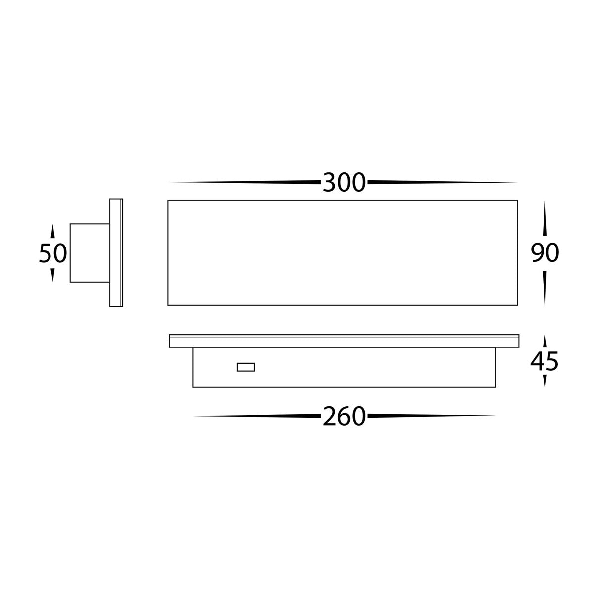 Barline Shadow Aluminium Wall Light