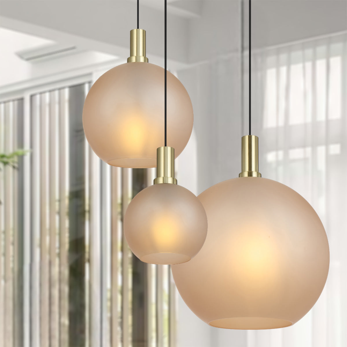 Patino Pendant Light with Elegant Glass Shade