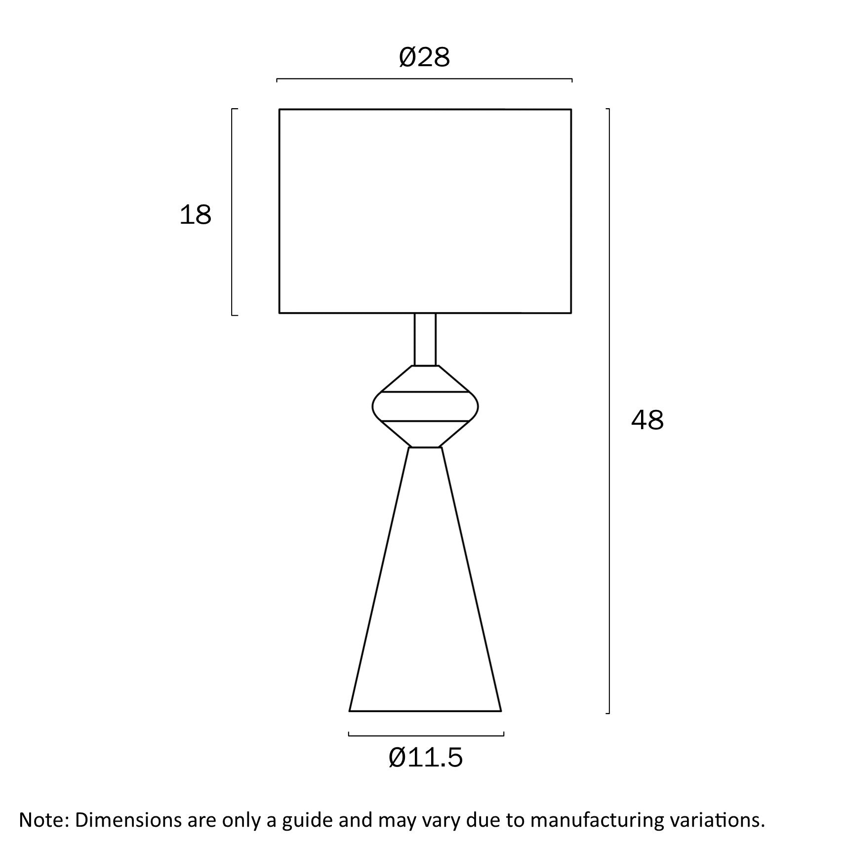 Satillo Table Lamp with Gold Accents