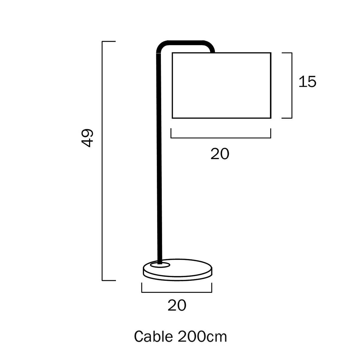 Ingrid Table Lamp with Drum Shade