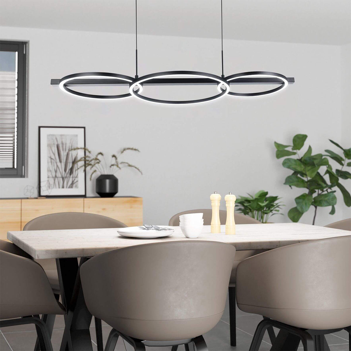 Lanacera Linear Ring LED Pendant Light 965mm