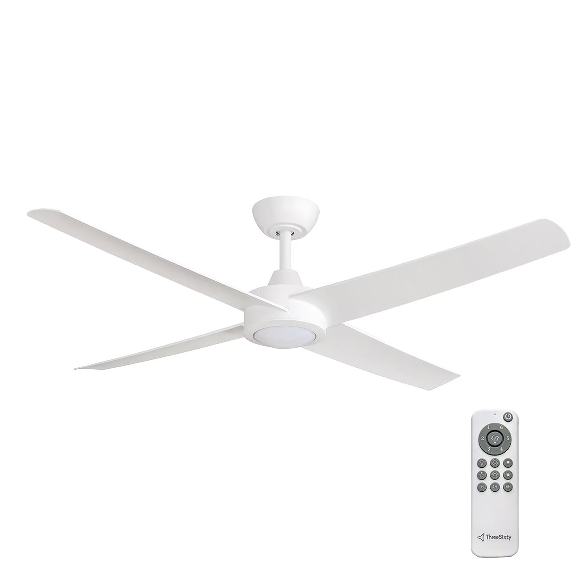 Ambience Uplight 48" DC Ceiling Fan with LED Light & Remote