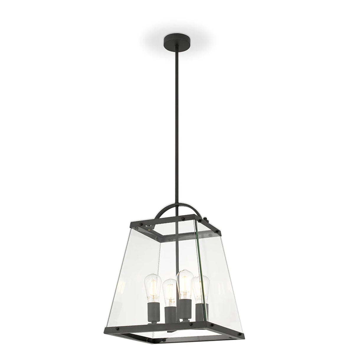 Colair 4LT Pendant Light with Solid Brass Frame