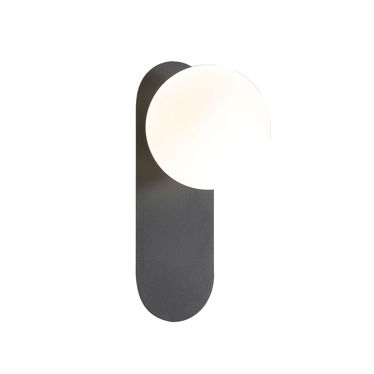 Lighting Black Sphere Wall Light
