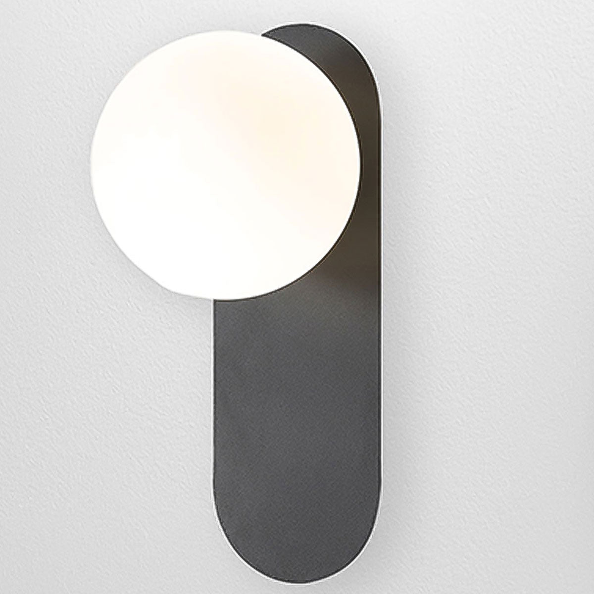 Lighting Black Sphere Wall Light