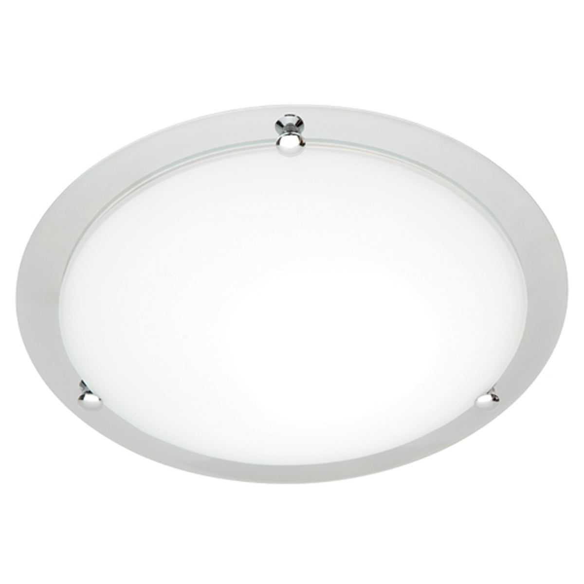 Lighting Detroit Chrome & Frost Glass 1 Light Oyster