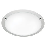 Lighting Detroit Chrome & Frost Glass 2 Light Oyster