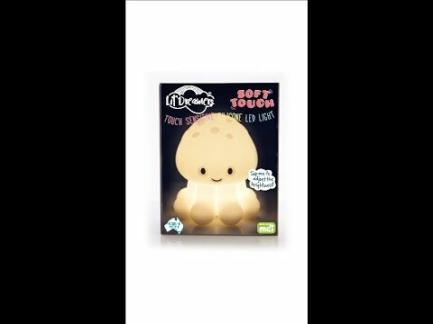 Lil Dreamers Jellyfish Animal Soft Touch LED Rechargeable Night Light