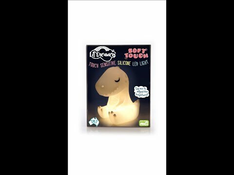 Lil Dreamers T-Rex Animal Soft Touch LED Rechargeable Night Light