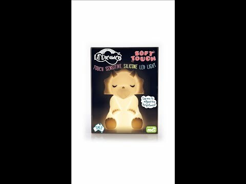 Lil Dreamers Triceratops Animal Soft Touch LED Rechargeable Night Light