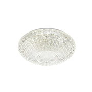 Lilac LED Crystal-Look Oyster Ceiling Light - White - Tri-Colour
