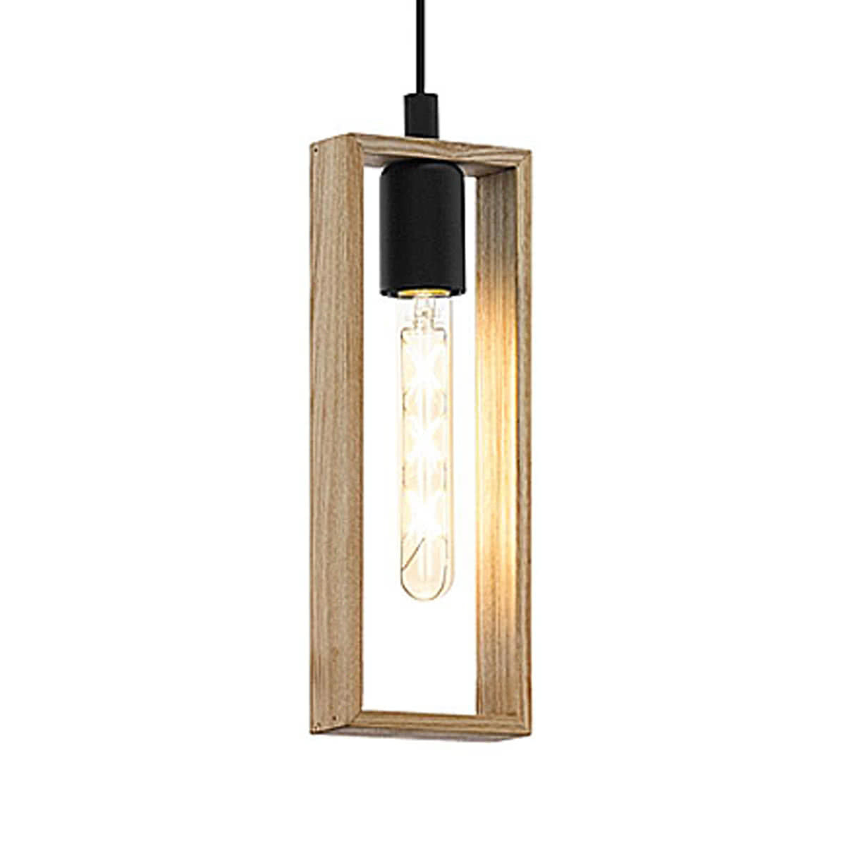 Littleton Scandi Timber Pendant Light with LED Compatibility
