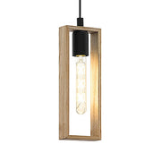 Littleton Scandi Timber Pendant Light with LED Compatibility
