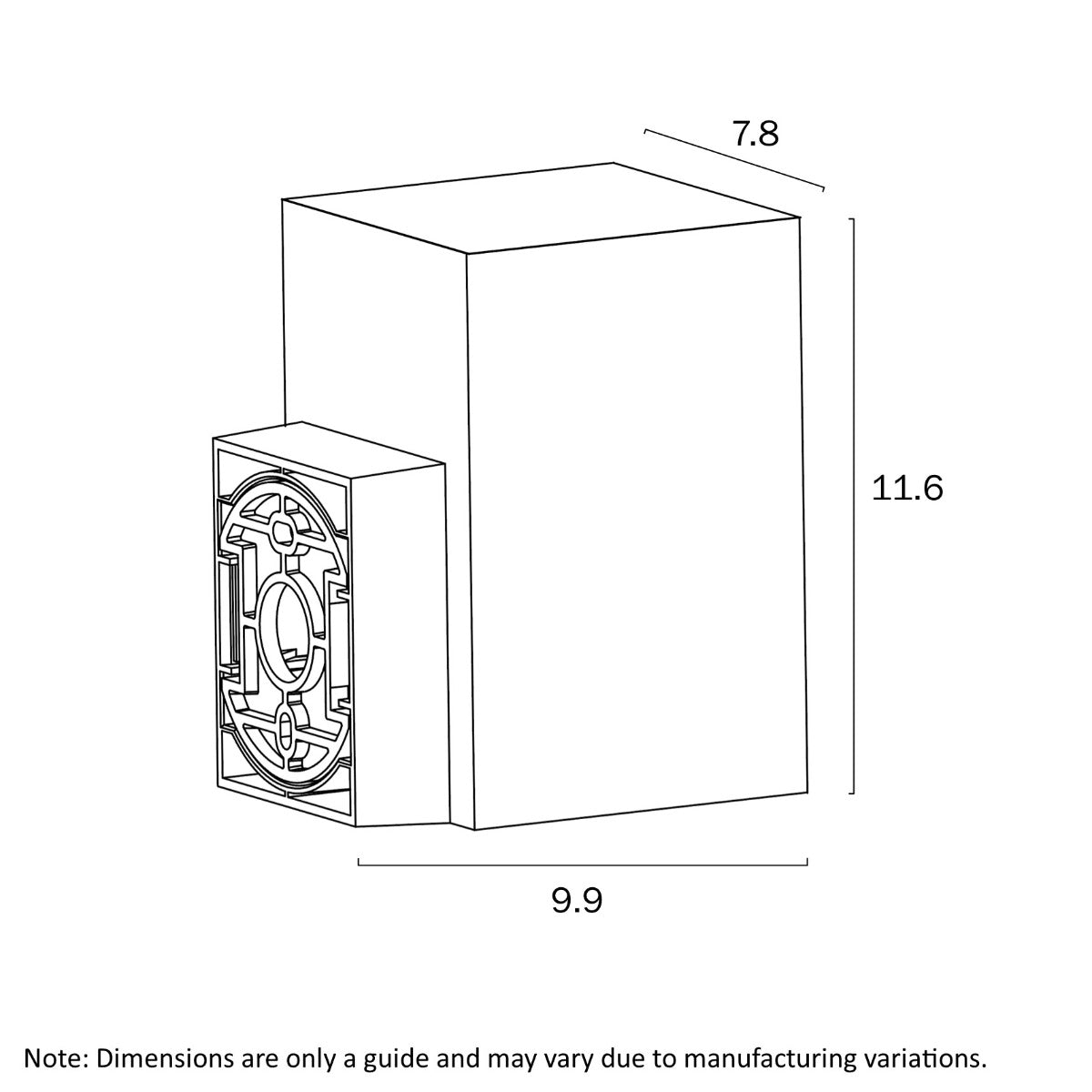 Lorsa 1 Light Outdoor Wall Lamp with Tri-colour LED