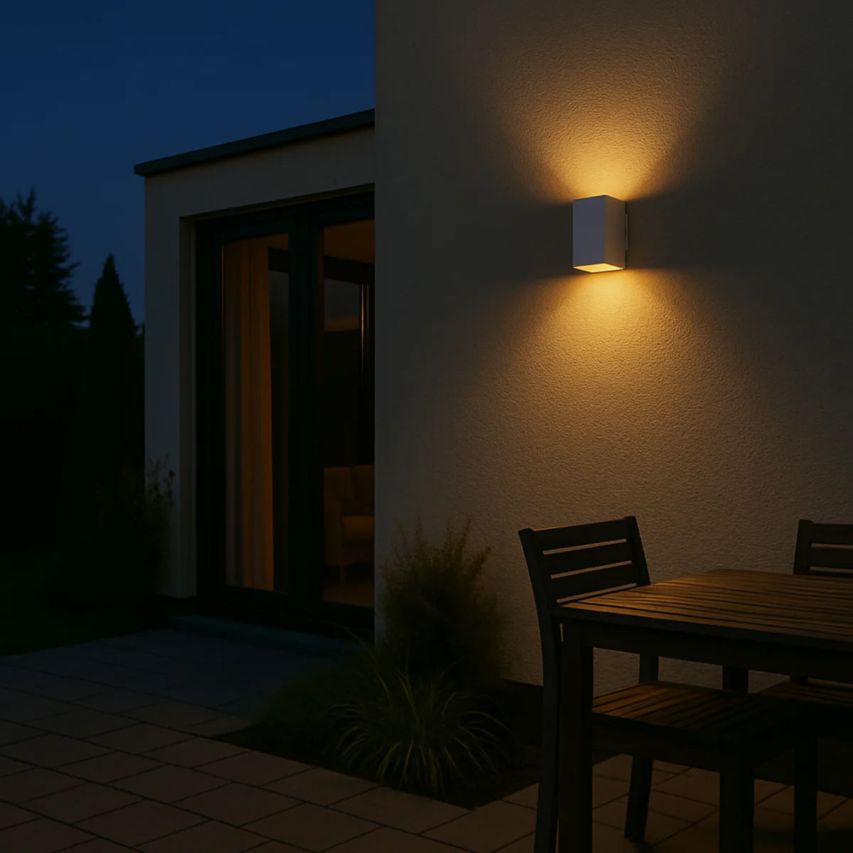Lorsa LED Wall Light with Tri-Colour Options - Modern Design