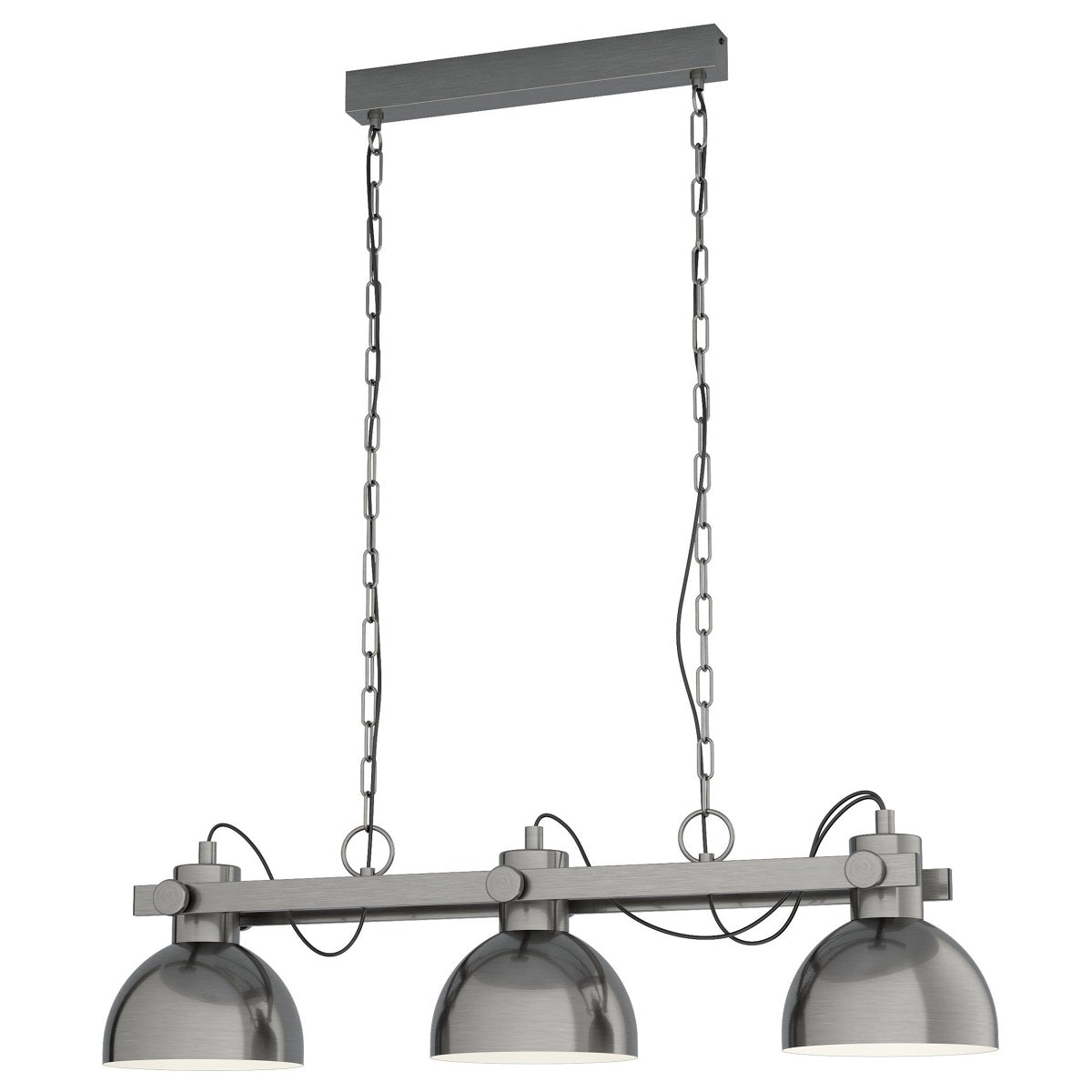 Lubenham-1 3 Light Industrial Pendant Light